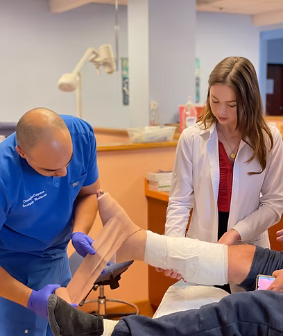 Offloading & immobilization help wound healing by preventing repetitive trauma so the wound can heal; available at Encompass HealthCare.