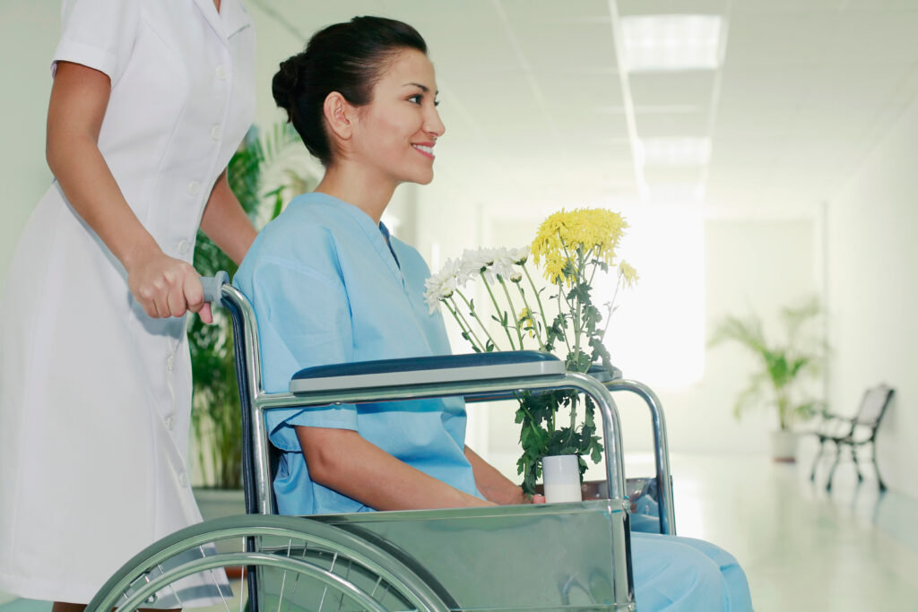 Case manager with disabled patient healing bed sore, Encompass HealthCare, West Bloomfield, MI
